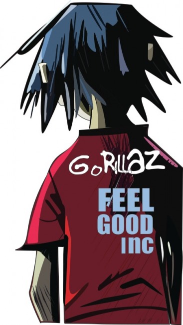 feel good inc fond d'écran,dessin animé,anime,personnage fictif,illustration,conception graphique