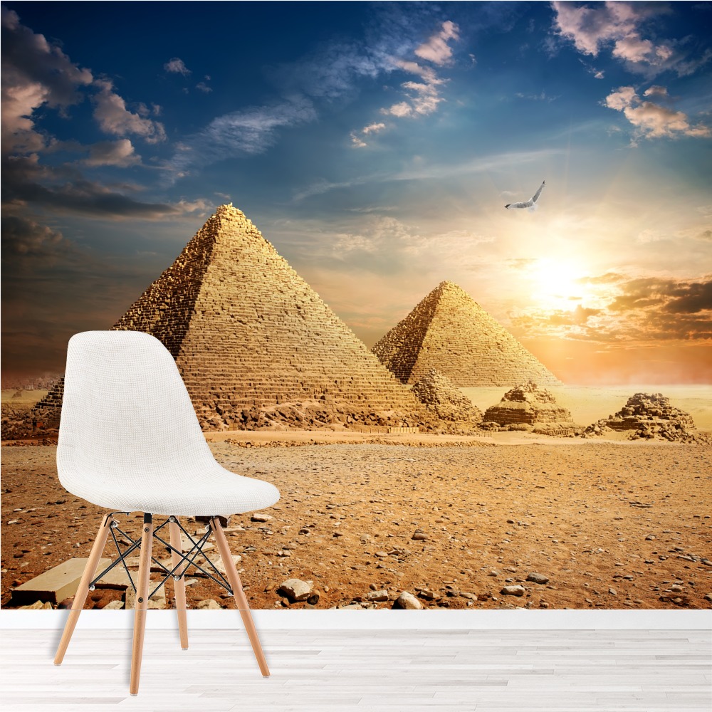 egyptian wallpaper for walls,pyramid,natural landscape,sky,landmark,landscape