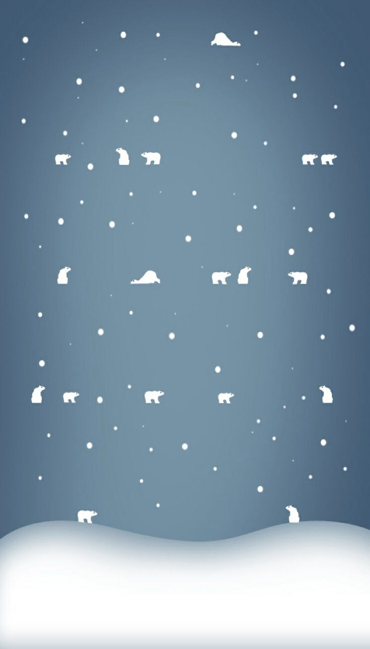 polar bear iphone wallpaper,blue,sky,atmosphere,pattern,font