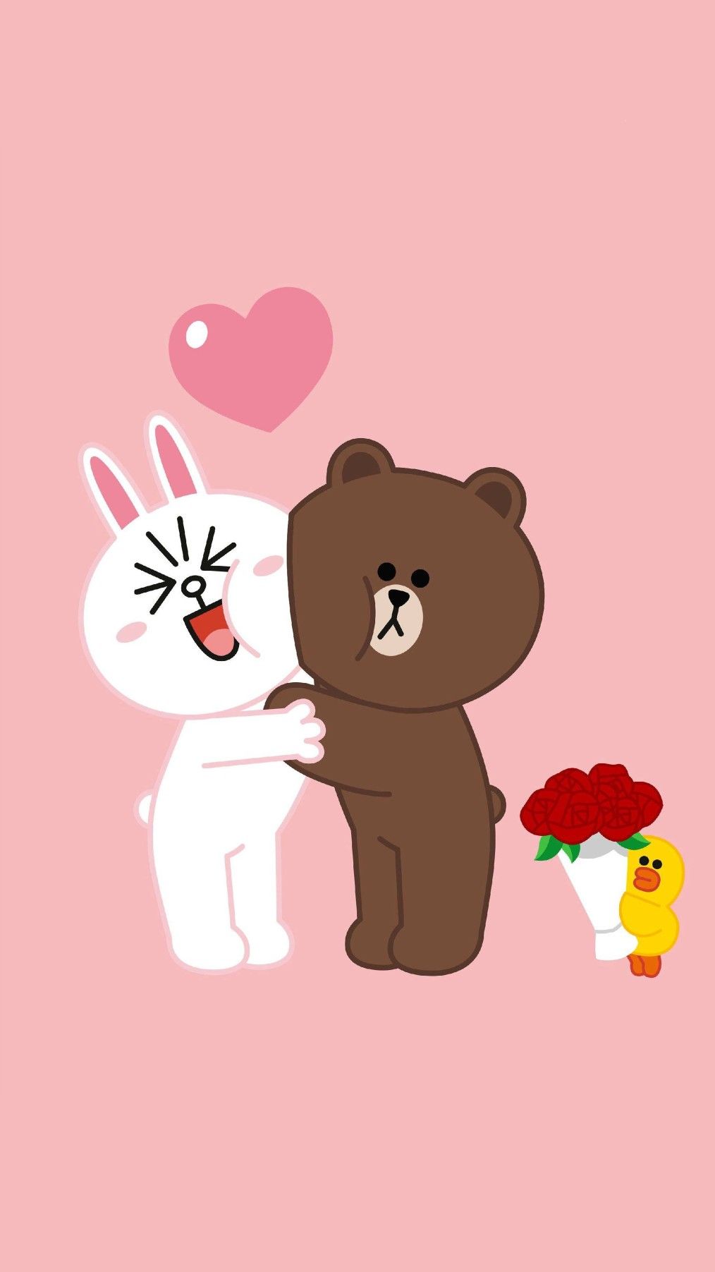 line bear wallpaper,cartoon,pink,illustration,teddy bear,bear