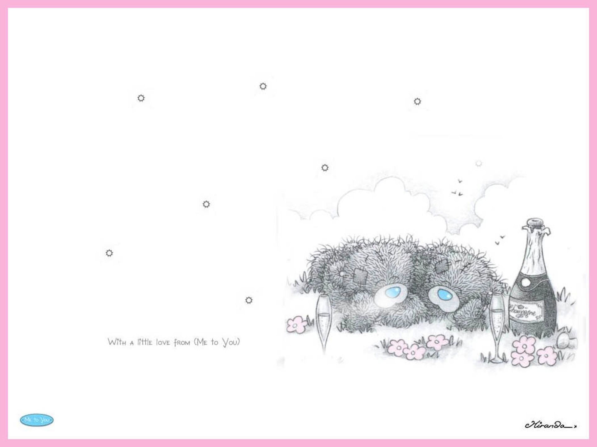 me to you bear wallpaper,text,line,organism,font,illustration
