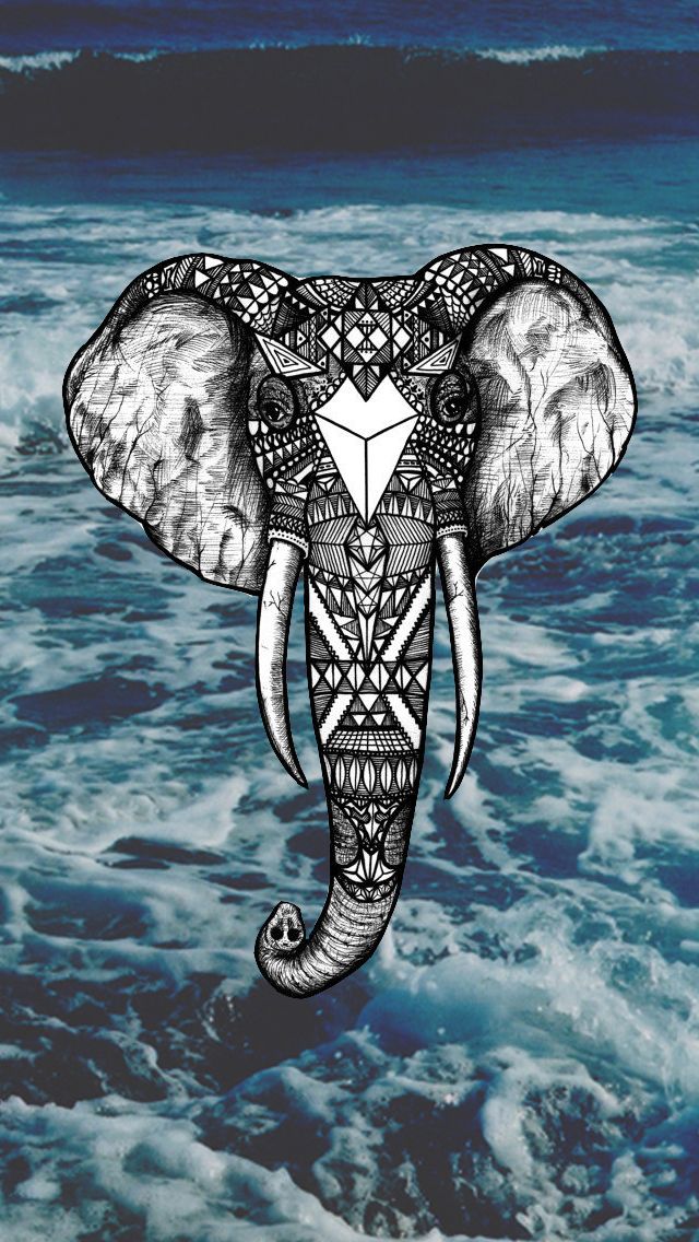 象のiphoneの壁紙,象,図,象とマンモス,tシャツ,アート