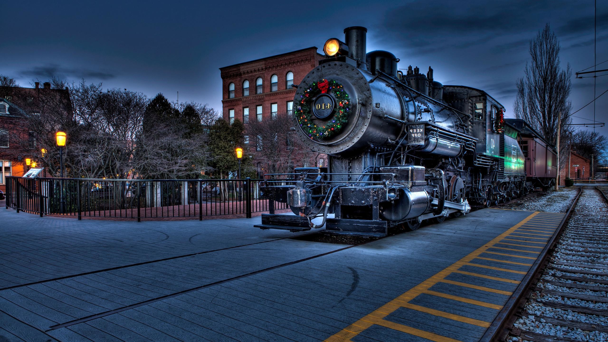 polar express wallpaper,transport,locomotive,railway,track,train