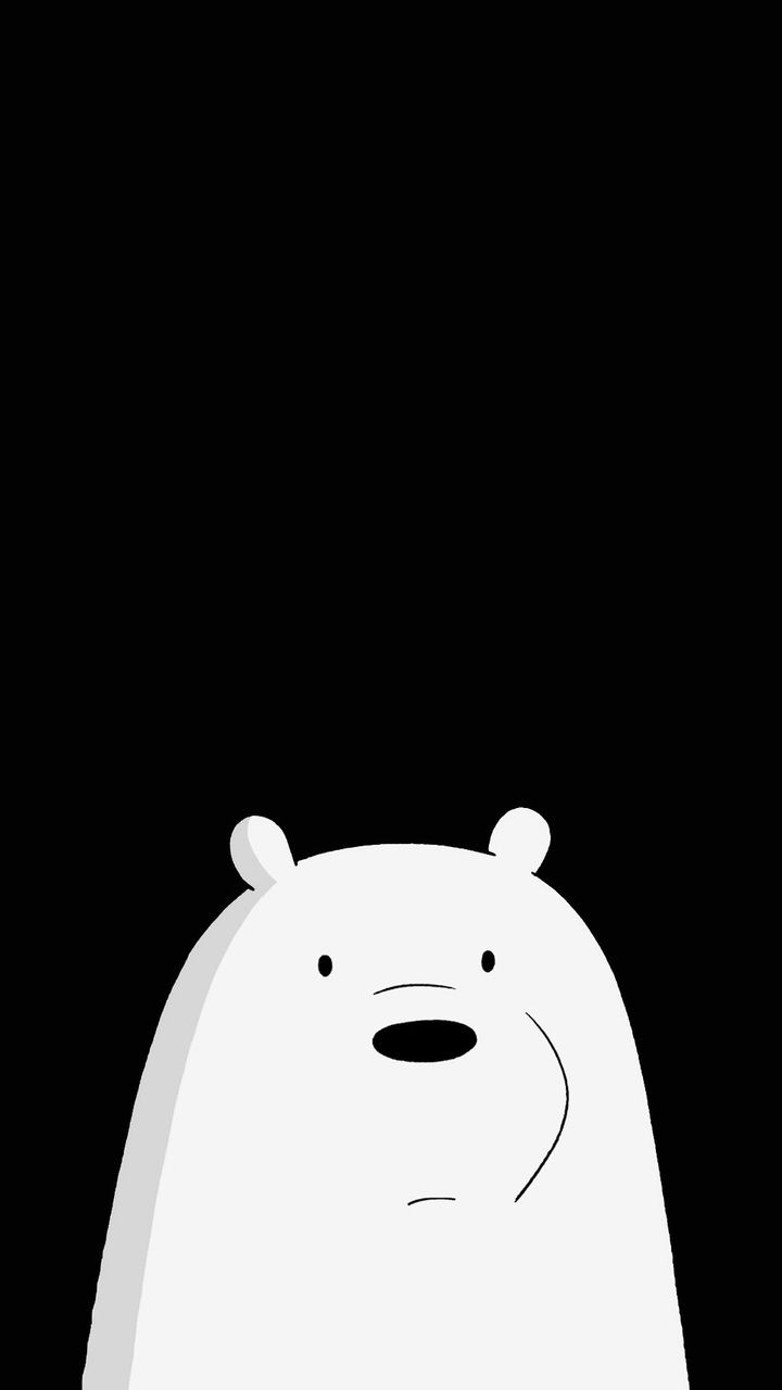carta da parati dell'orso di ghiaccio,bianca,orso,cartone animato,orso polare,illustrazione