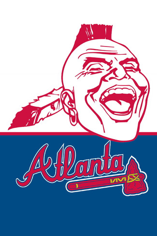 braves iphone wallpaper,rot,schriftart,illustration,erfundener charakter,grafik