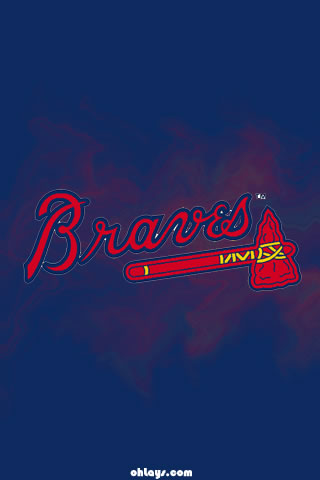 braves iphone wallpaper,schriftart,text,blau,himmel,grafikdesign