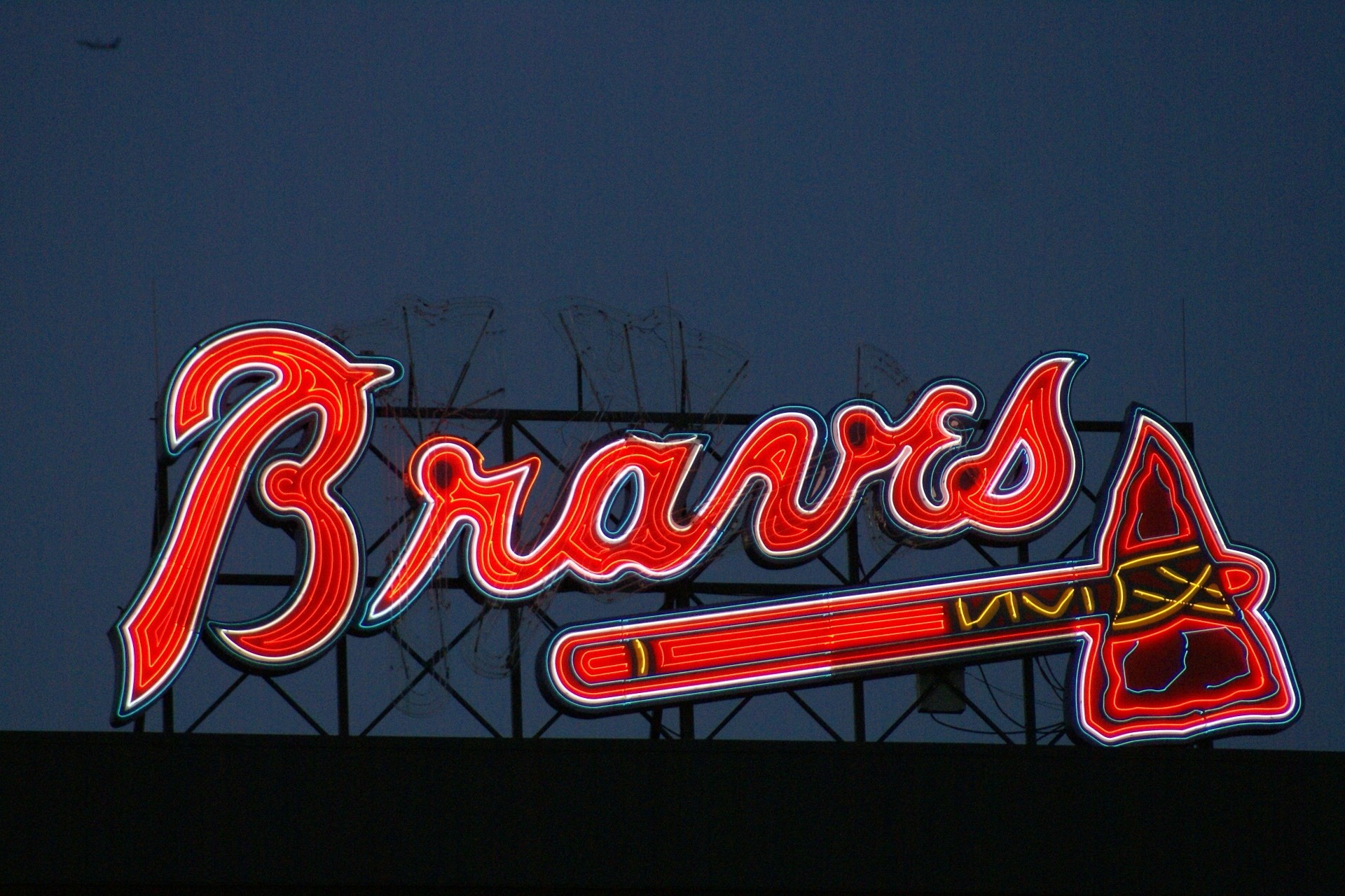 braves iphone wallpaper,font,neon,text,electronic signage,neon sign