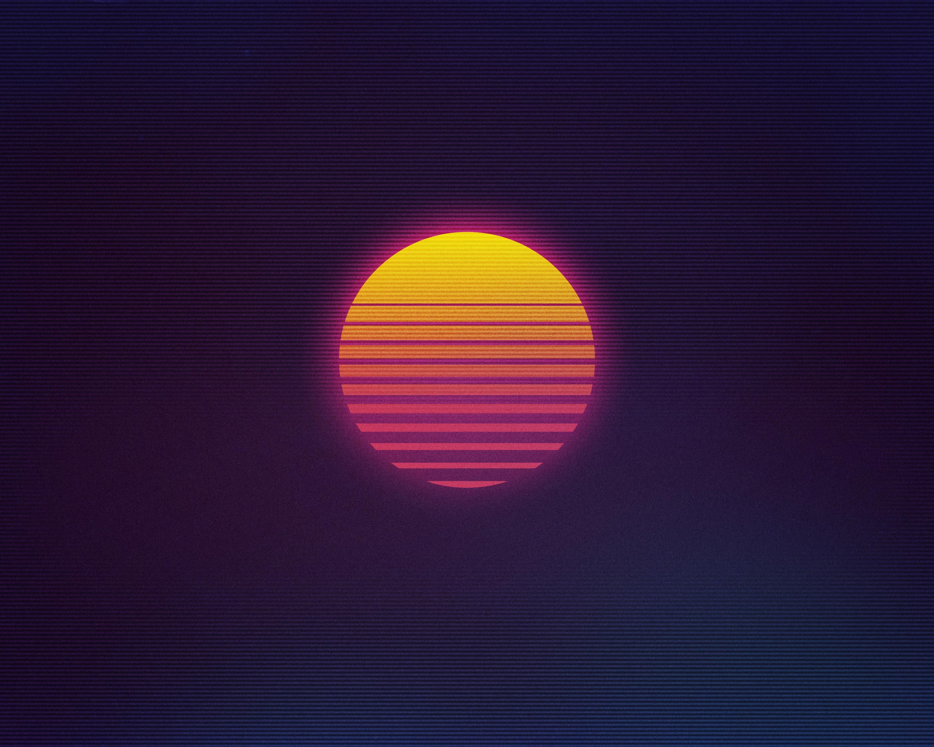 80s theme wallpaper,sky,blue,horizon,orange,red