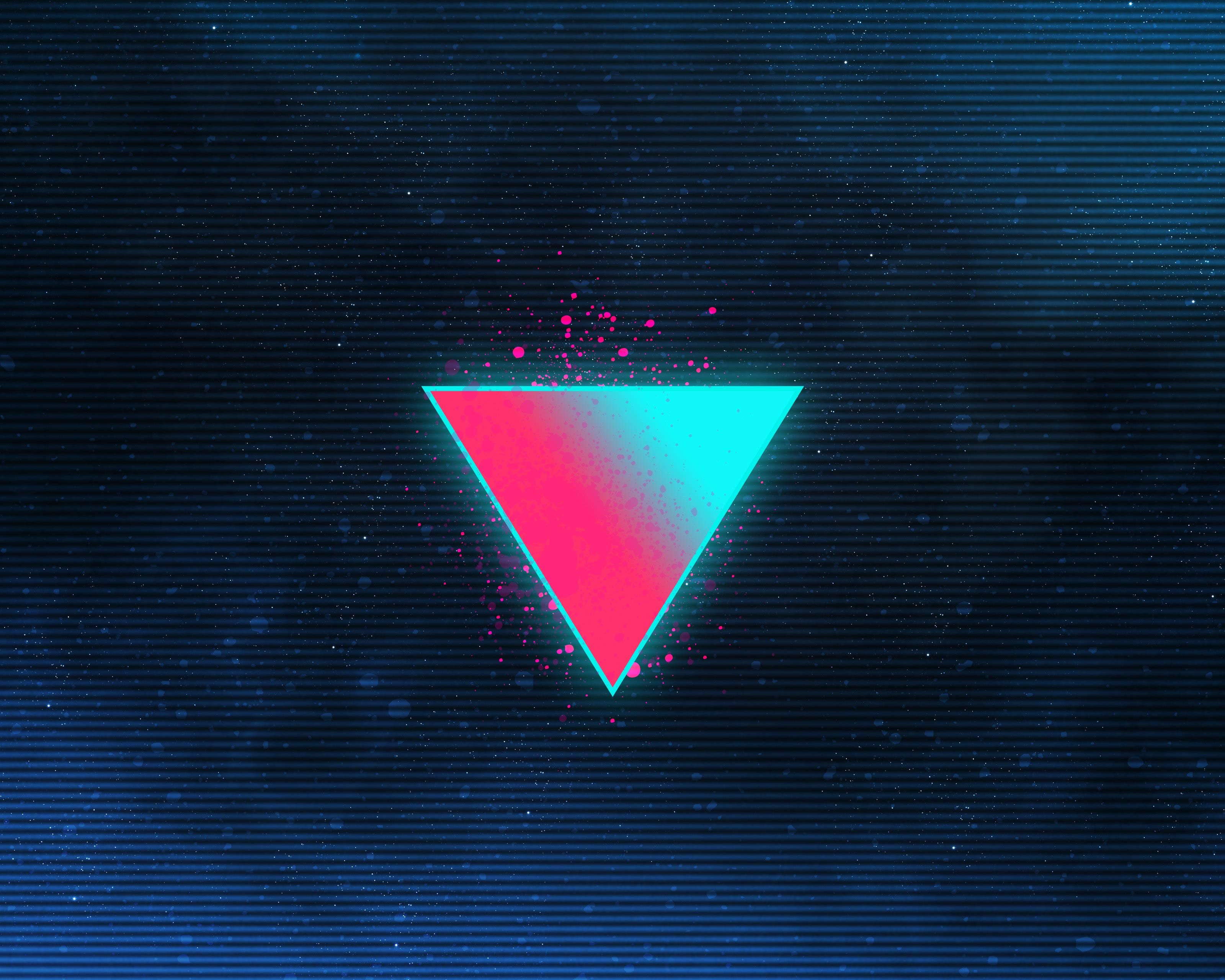 80s theme wallpaper,triangle,space,sky,font,technology