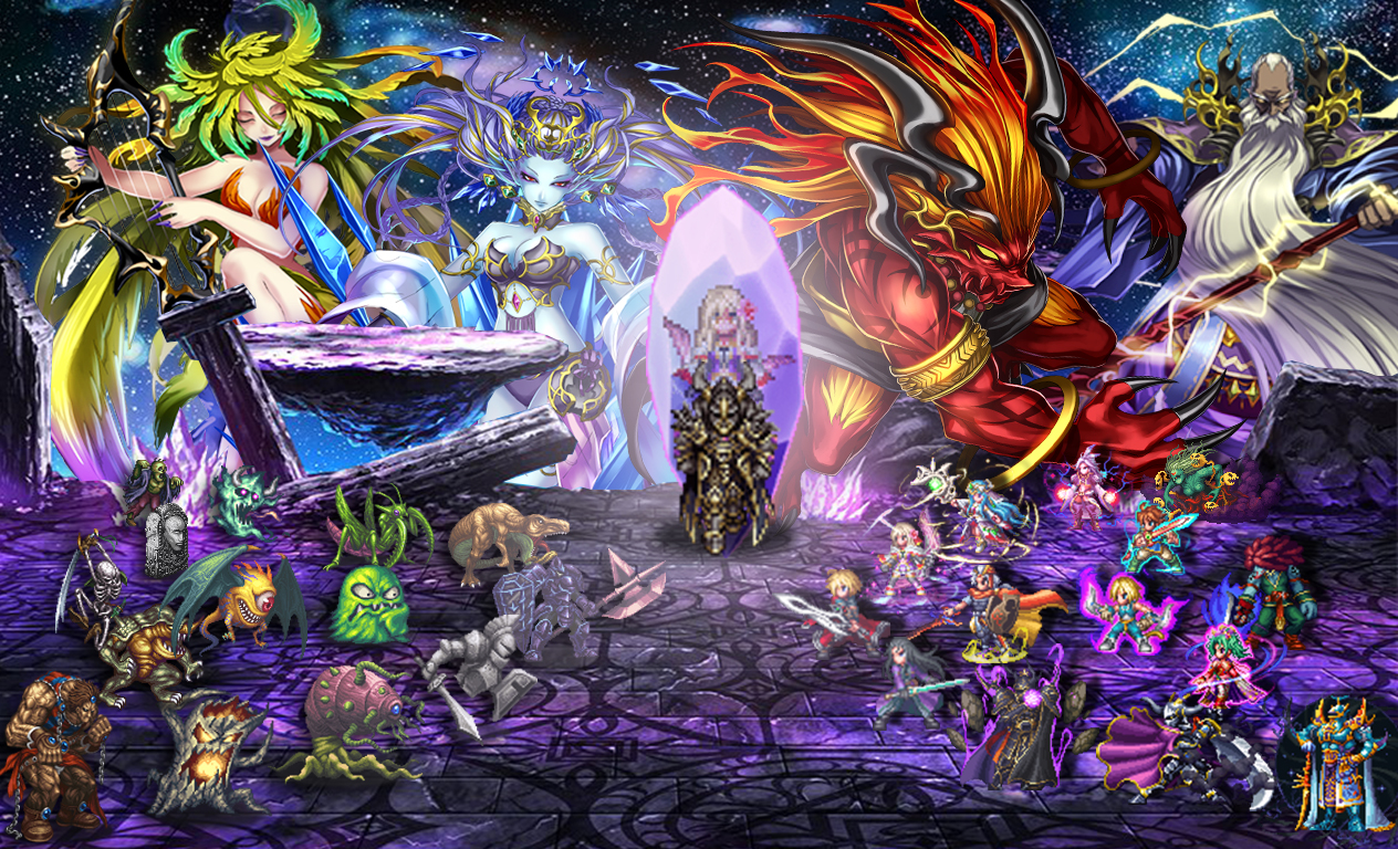 final fantasy brave exvius wallpaper,cg artwork,fictional character,mythology,graphic design,art