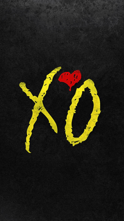 xo iphone wallpaper,yellow,t shirt,font,logo,symbol