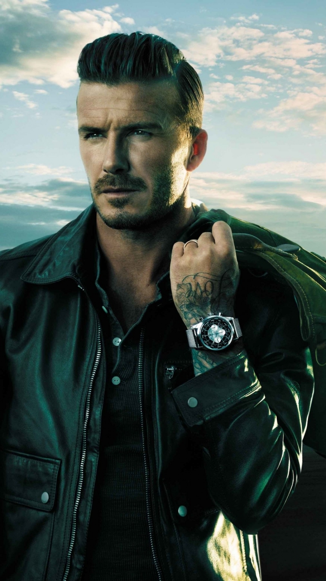 beckham wallpaper,jacket,leather jacket,leather,cool,facial hair