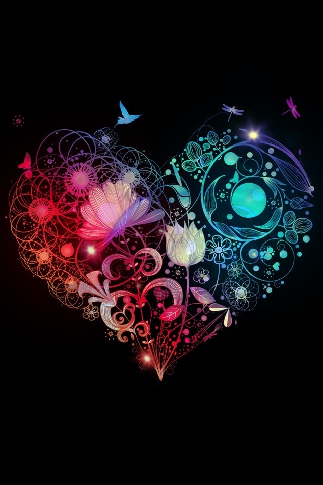 heart design wallpaper,heart,graphic design,fractal art,pink,illustration