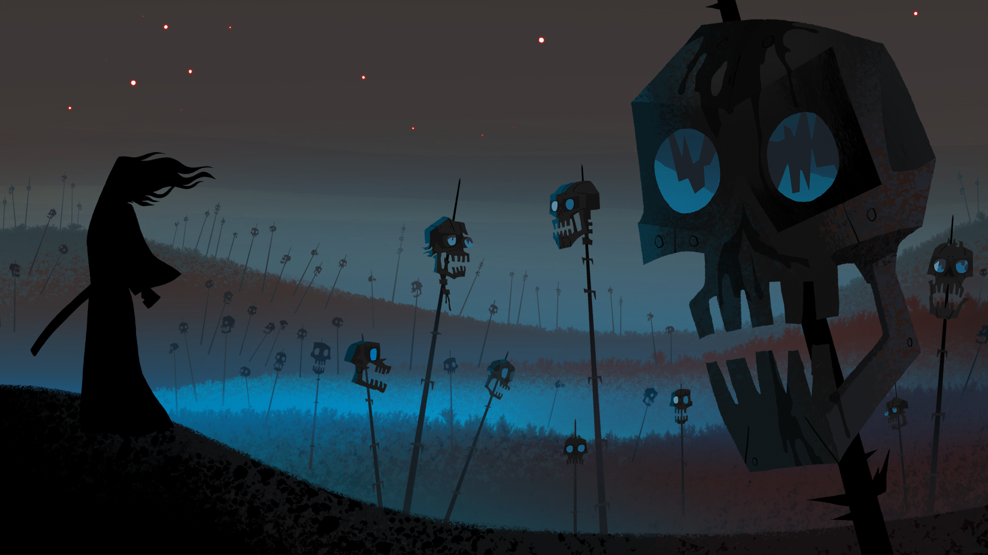 adult swim wallpaper,sky,illustration,darkness,animation,fictional character