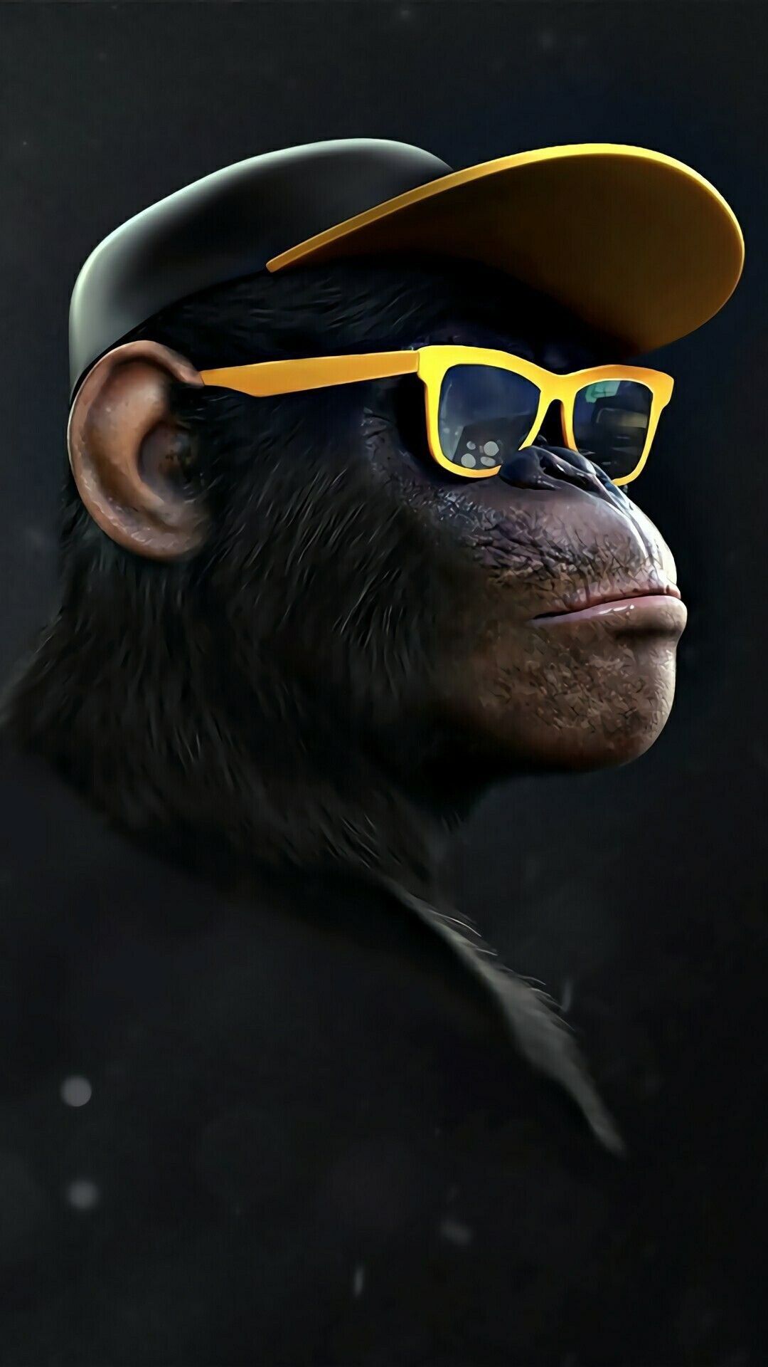 monkey wallpaper iphone,eyewear,glasses,cool,common chimpanzee,sunglasses