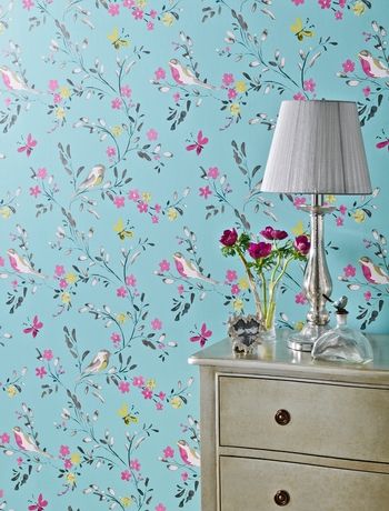 next bird wallpaper,wallpaper,pink,wall,lampshade,lighting accessory