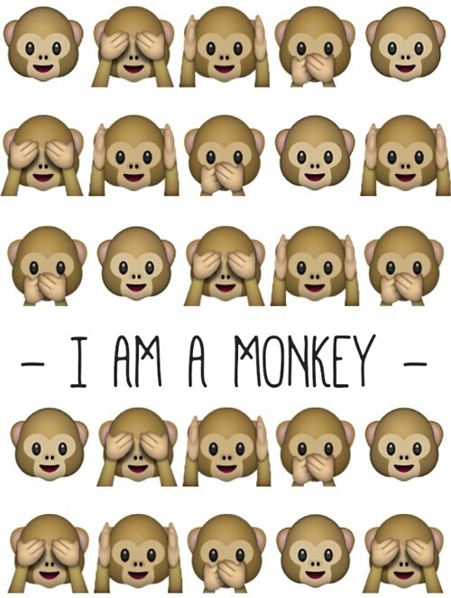 carta da parati emoji scimmia,viso,emoticon,testa,giallo,sorridi