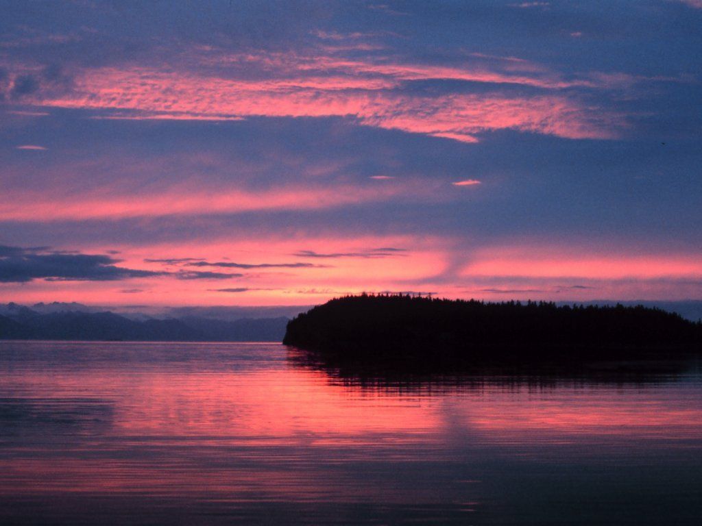 sunset desktop wallpaper,sky,afterglow,horizon,red sky at morning,nature