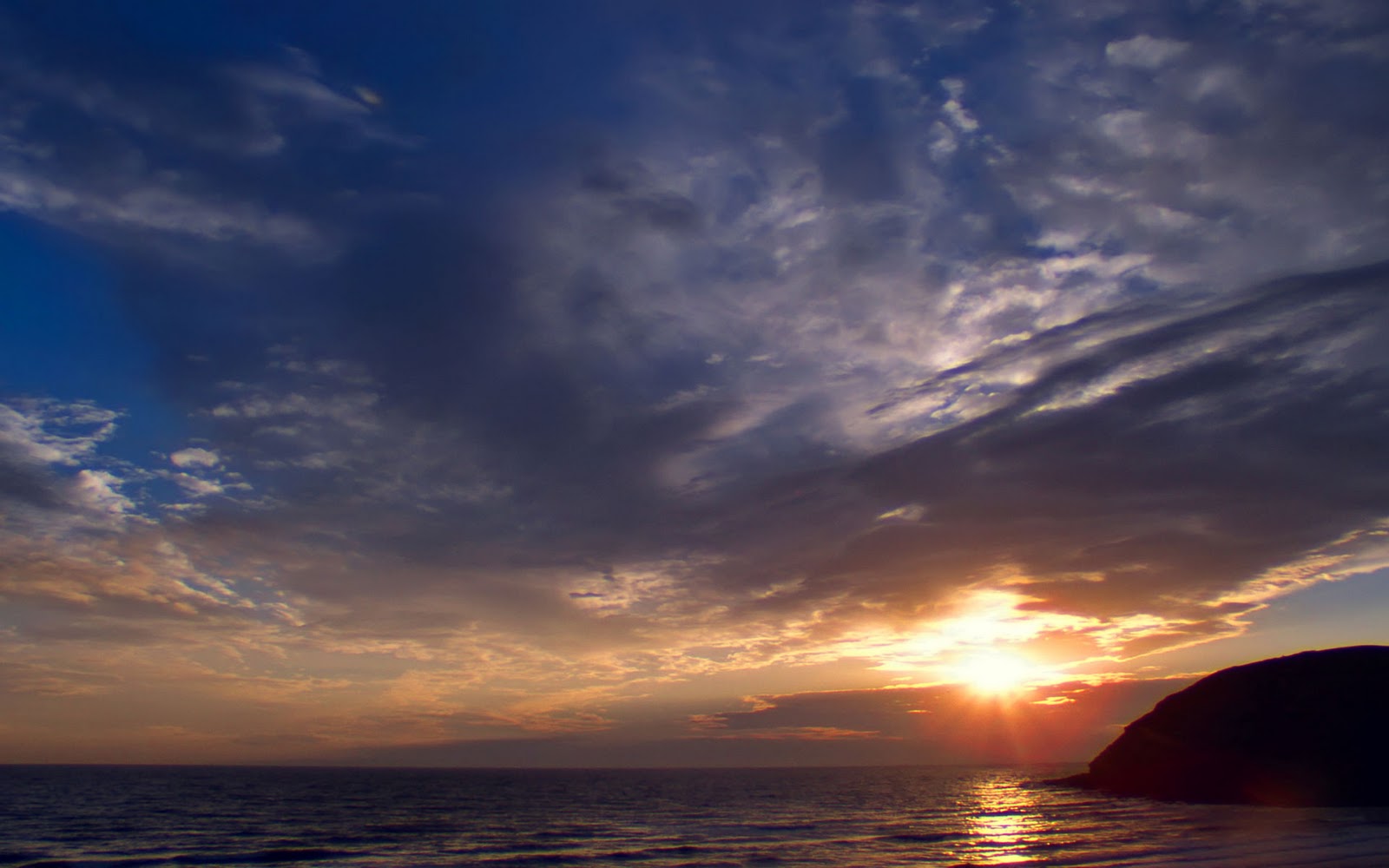 sunset desktop wallpaper,sky,horizon,sea,cloud,afterglow