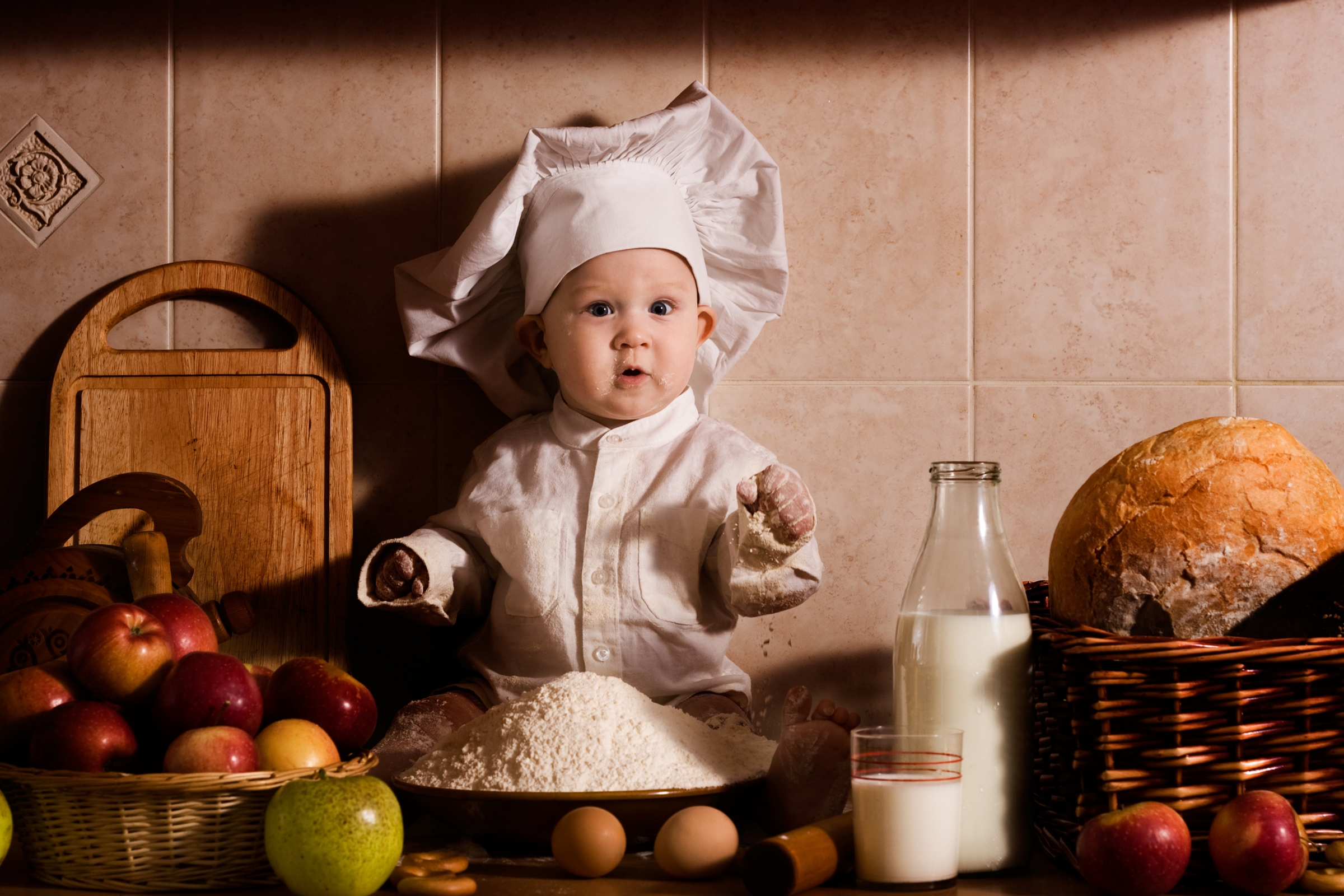 kulinarische tapete,koch,essen,obst,stillleben fotografie,backen