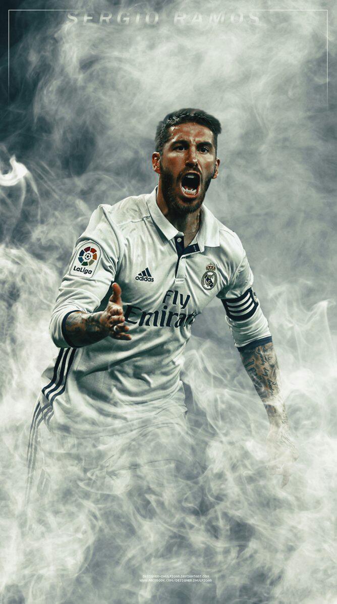 sergio ramos wallpaper hd,football player,illustration,photography,art,t shirt