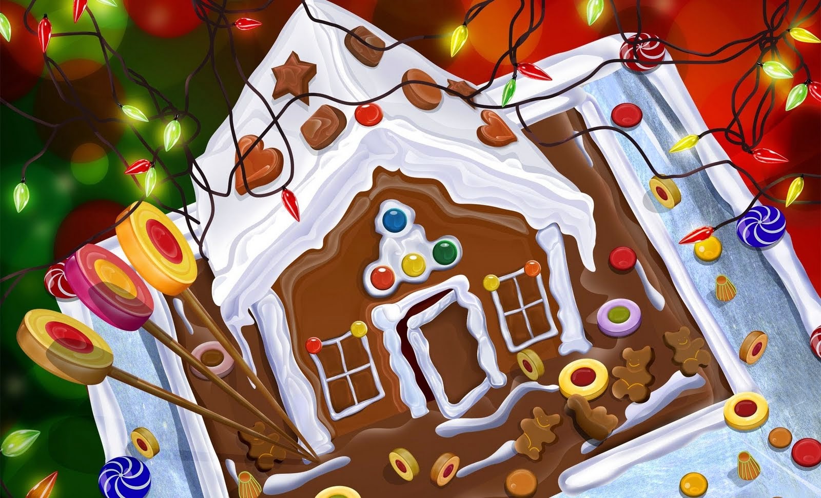 Gingerbread House Hd- WallpaperUse