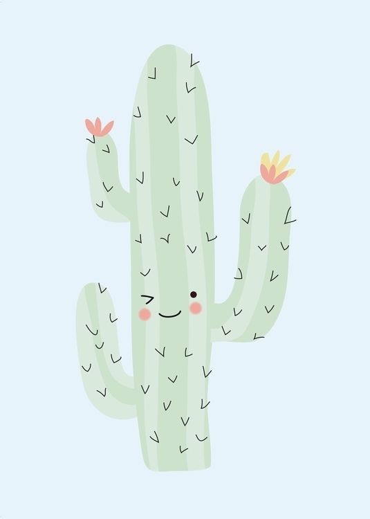 carta da parati cactus carino,cactus,verde,saguaro,pianta,foglia