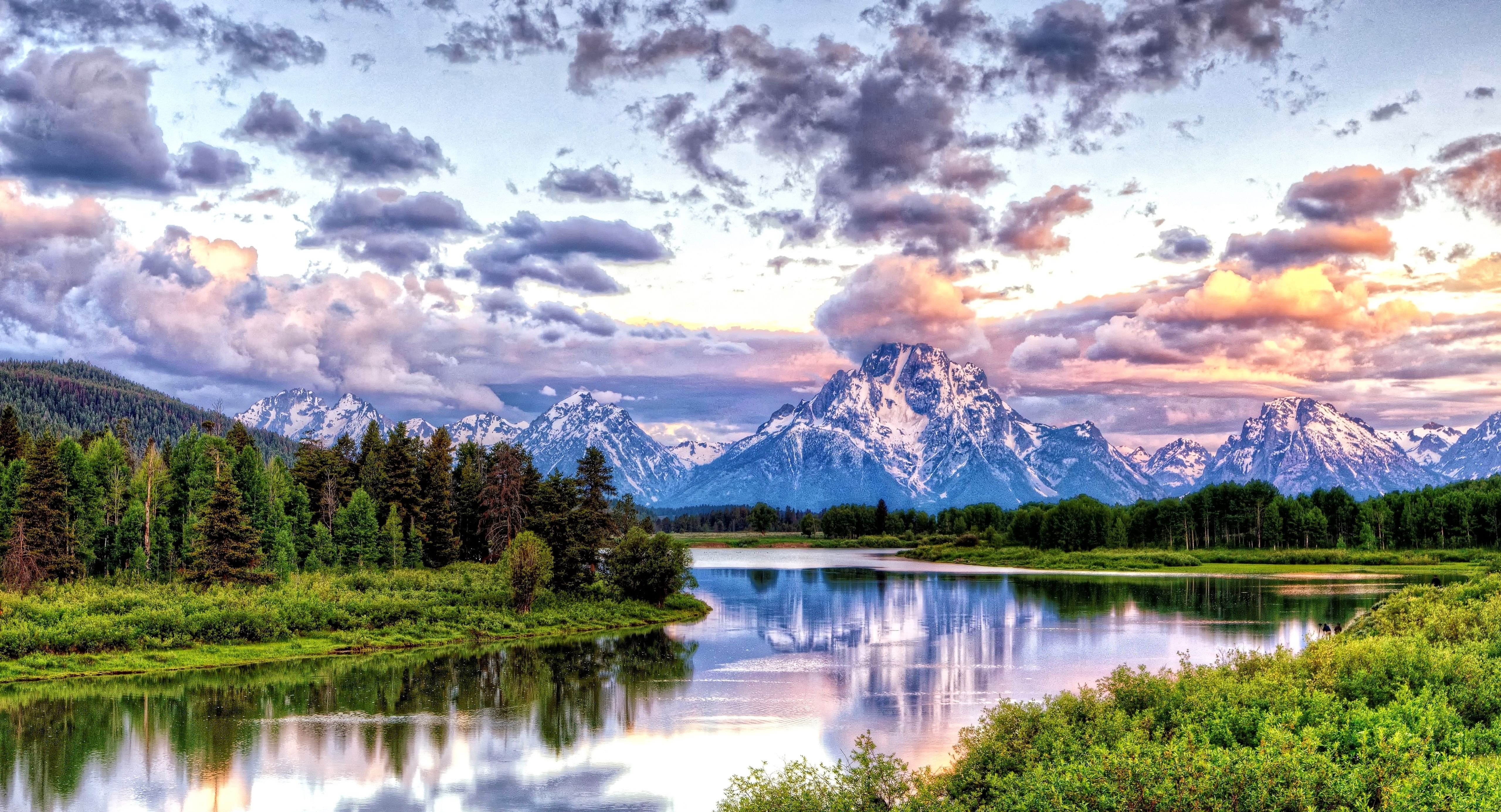 carta da parati grand teton,paesaggio naturale,natura,riflessione,cielo,montagna