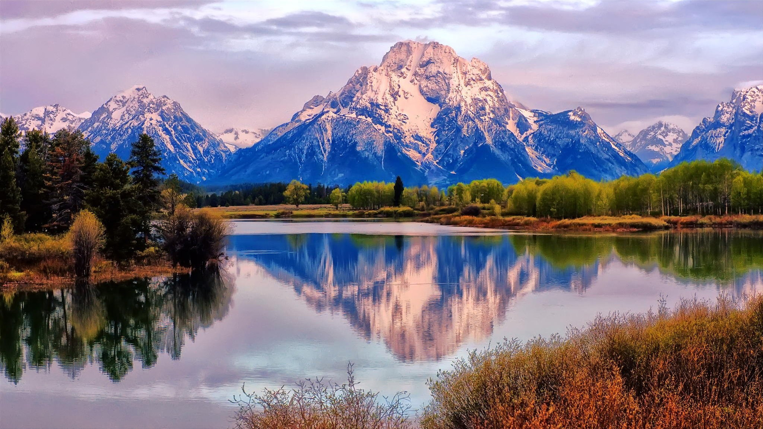 carta da parati grand teton,riflessione,paesaggio naturale,natura,montagna,cielo