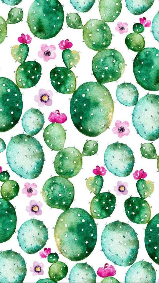 fond d'écran aquarelle cactus,vert,émeraude,conception,modèle,briller