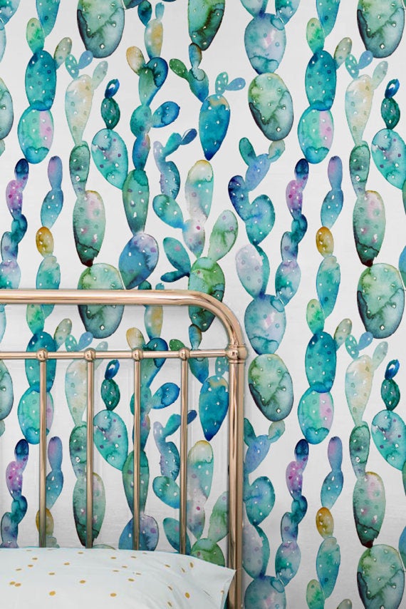 cactus wallpaper for walls,aqua,pattern,turquoise,green,teal