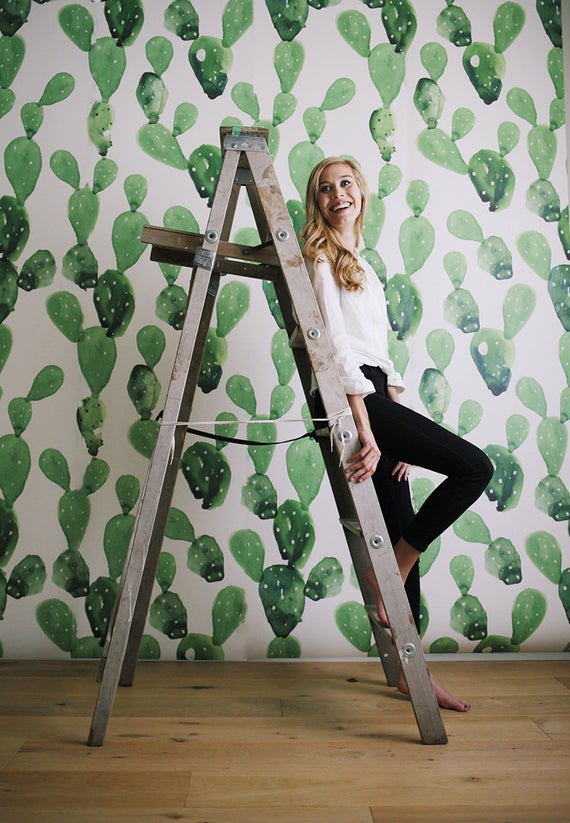 watercolor cactus wallpaper,wallpaper