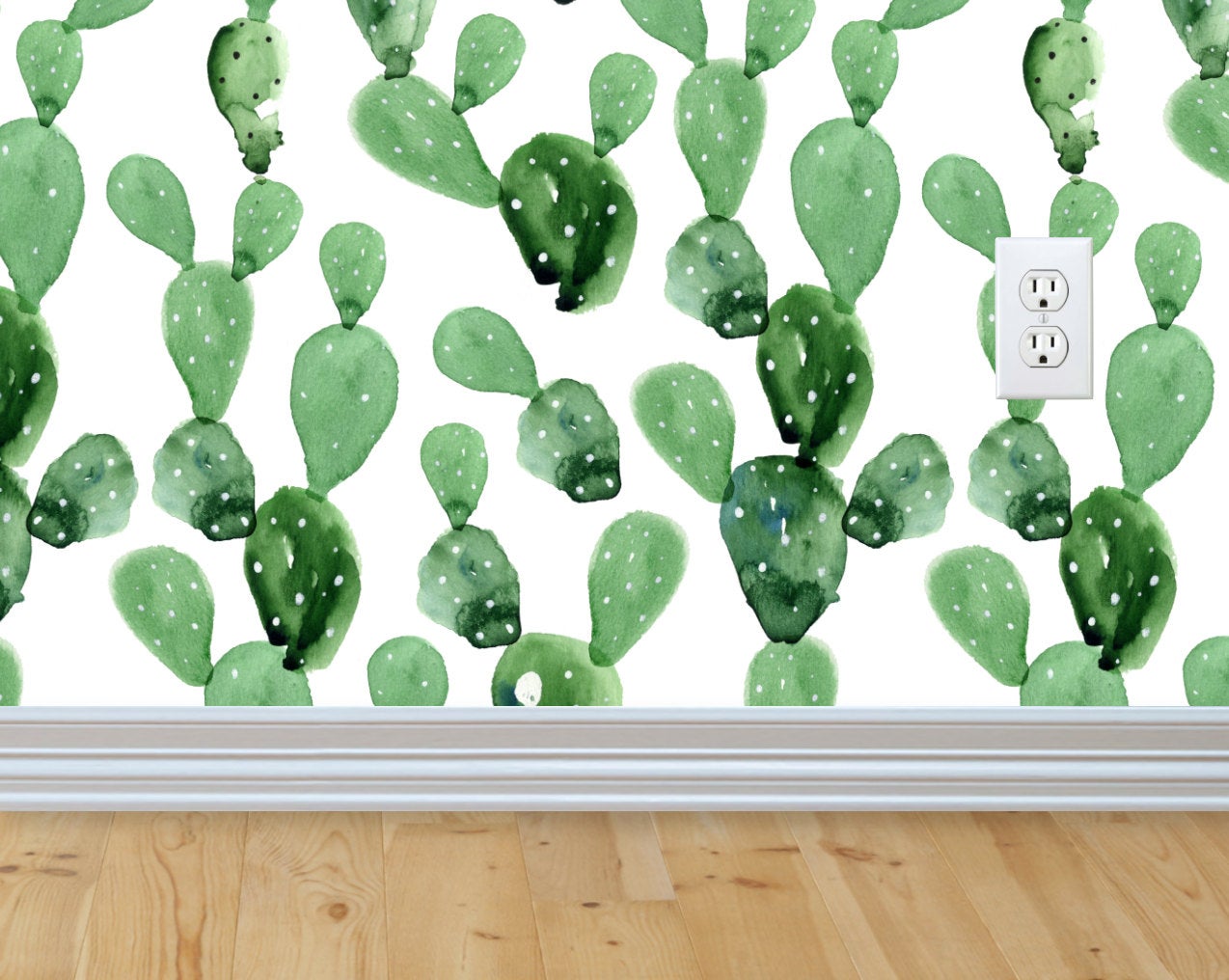 carta da parati cactus per pareti,verde,foglia,cactus,pianta,sfondo