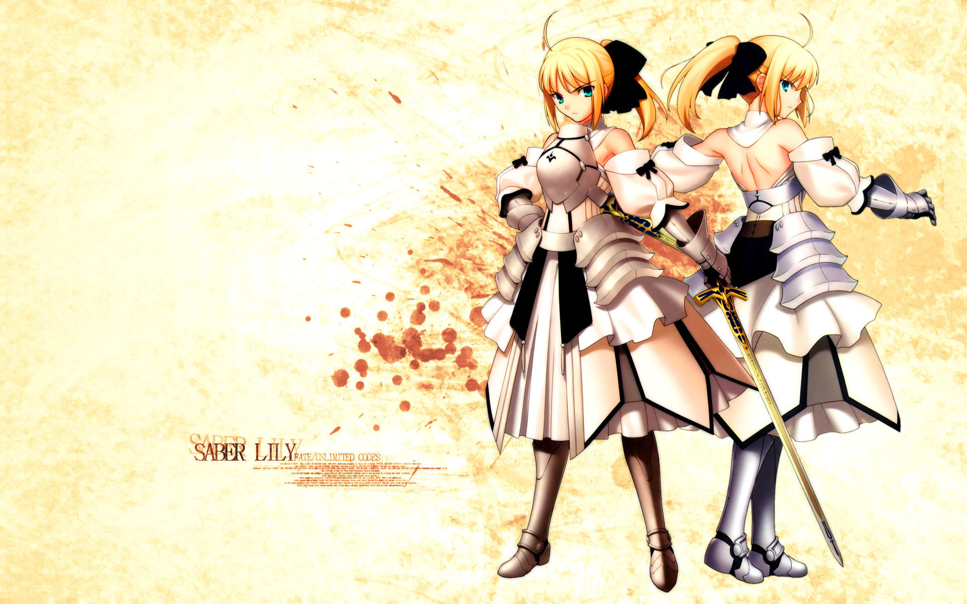 saber lily wallpaper,cartoon,anime,cg artwork,illustration,long hair