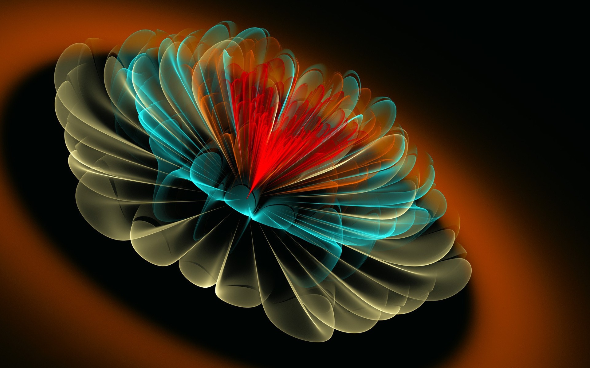 3d fleur fond d'écran hd,bleu,art fractal,couleur,graphique,bleu électrique