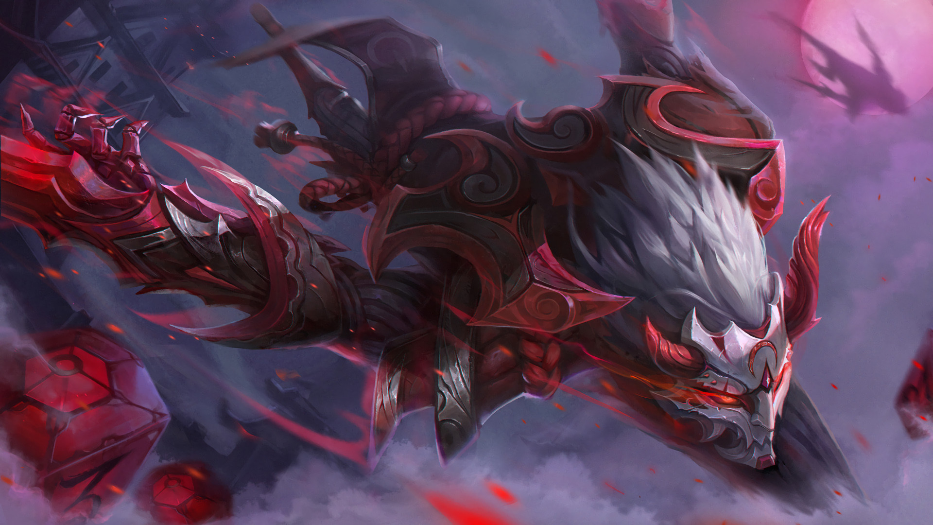 zed wallpaper 1920x1080,dragon,demon,cg artwork,fictional character,mythical creature