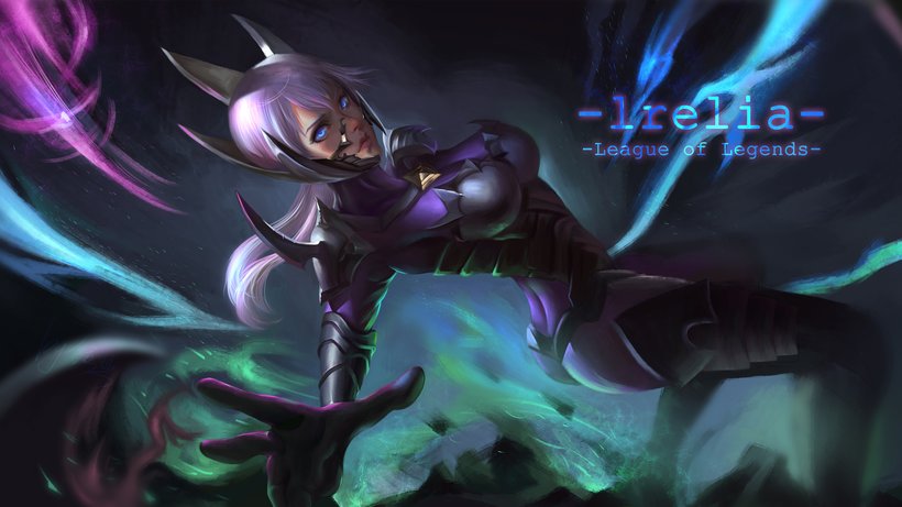 irelia wallpaper,cg artwork,fictional character,illustration,graphic design,darkness