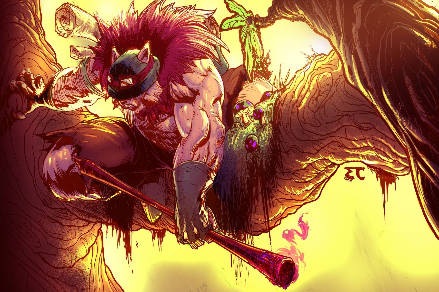 teemo wallpaper hd,cg artwork,fictional character,illustration,graphic design,demon