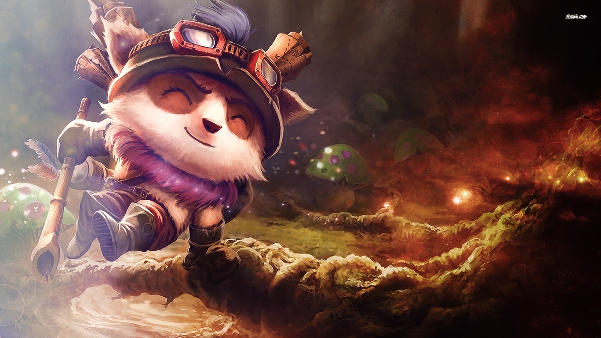 teemo wallpaper hd,animierter cartoon,illustration,cg kunstwerk,animation,erfundener charakter