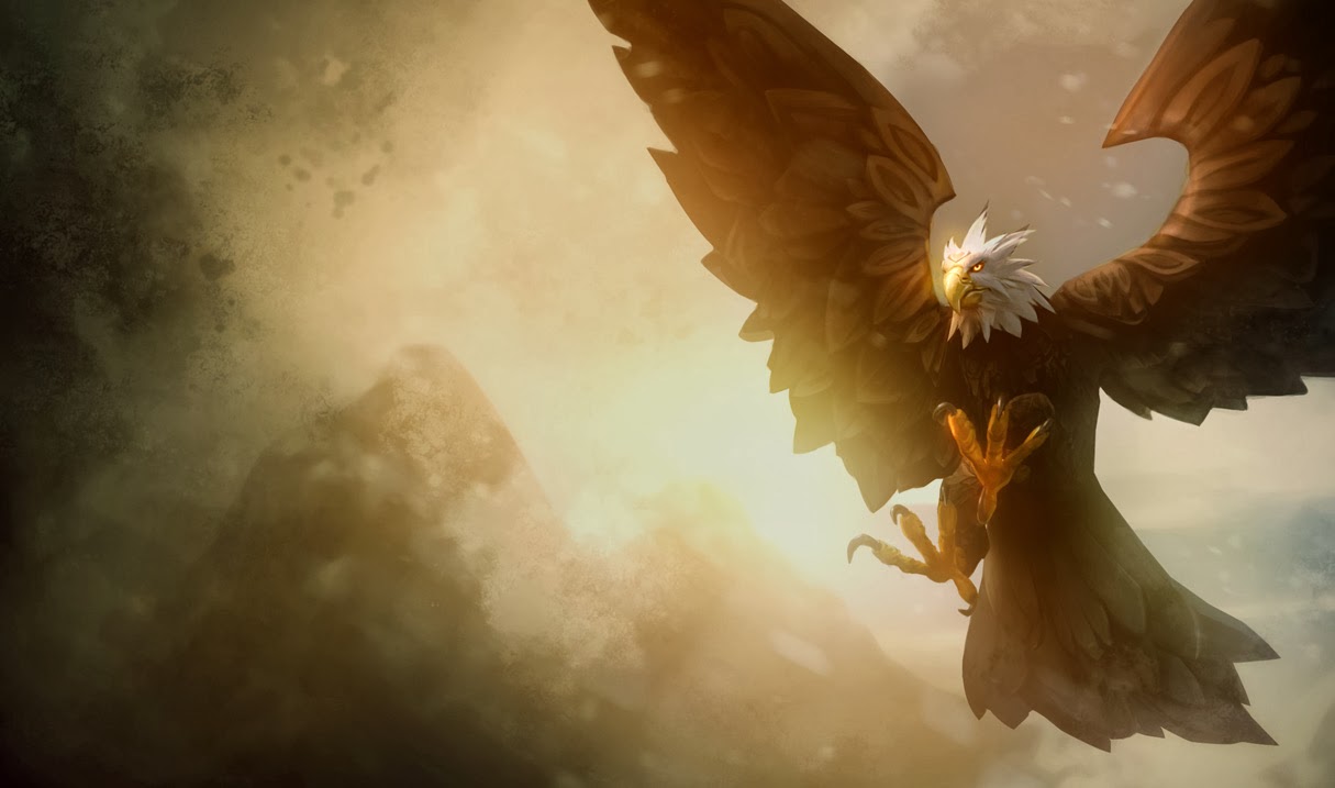 anivia wallpaper,cg artwork,wing,eagle,bird of prey,sky