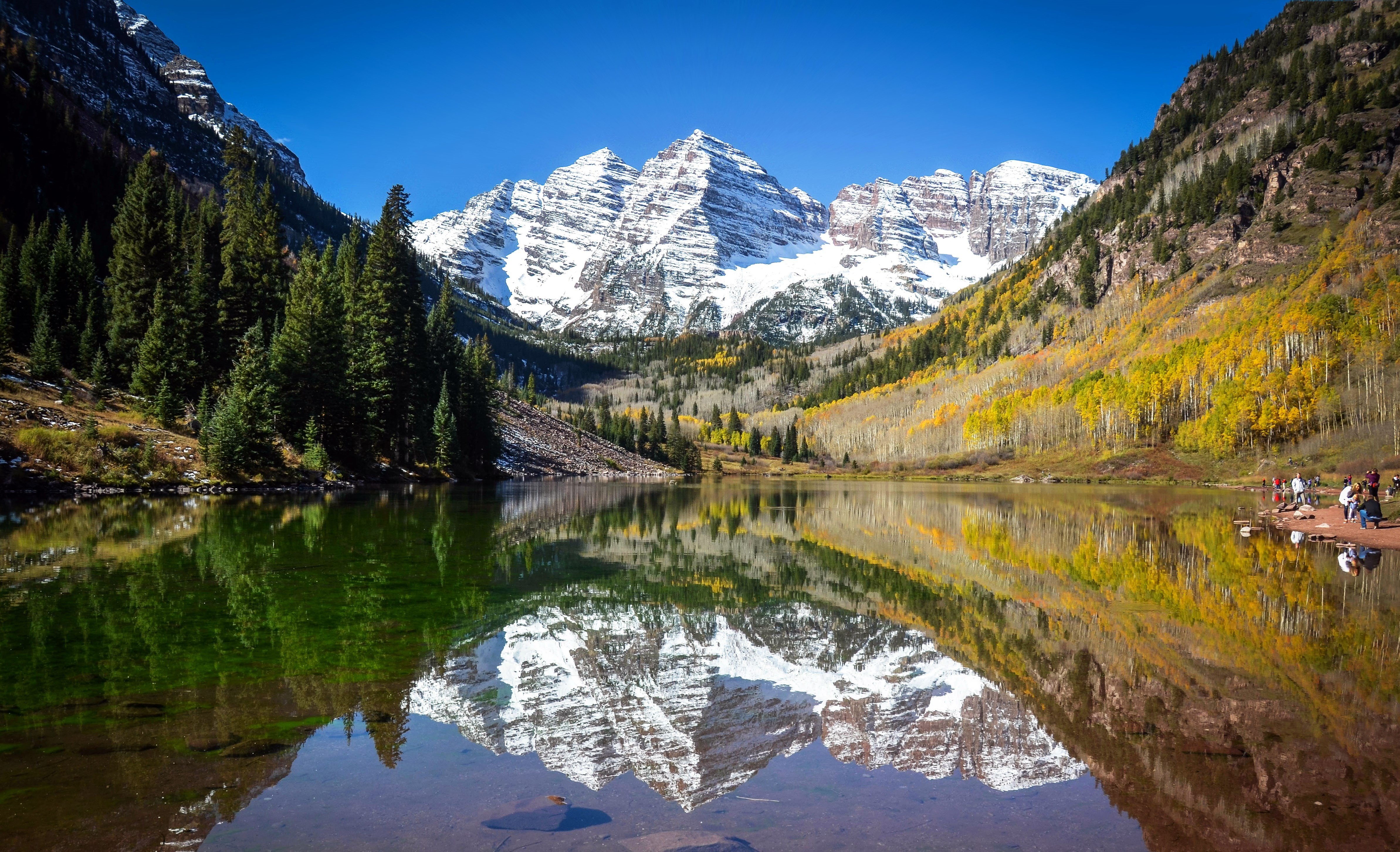 aspen wallpaper,mountainous landforms,mountain,natural landscape,nature,reflection