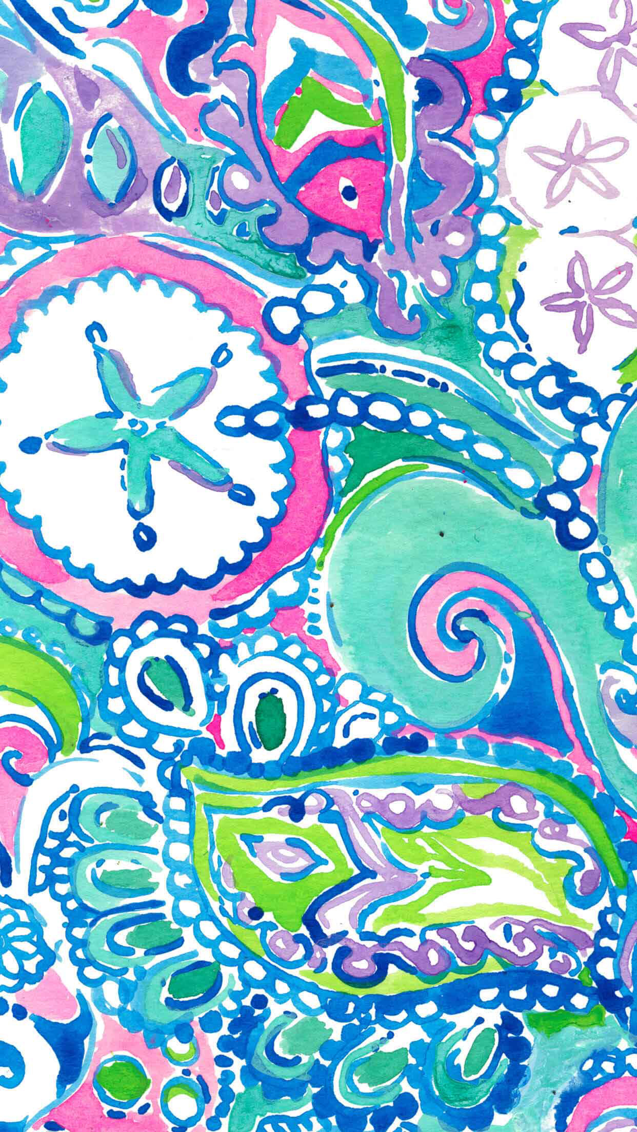 lilly pulitzer iphone wallpaper,pattern,aqua,visual arts,paisley,motif