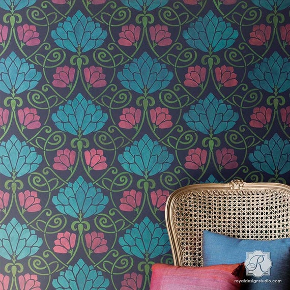 wallpaper stencil patterns,pattern,green,teal,turquoise,design
