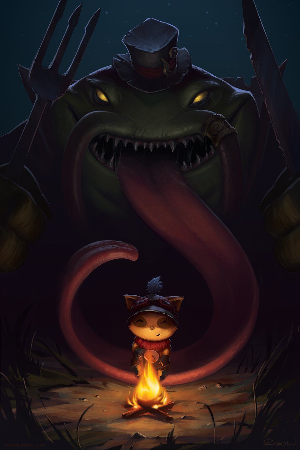 tahm kench wallpaper,illustration,cg kunstwerk,dunkelheit,erfundener charakter,kunst