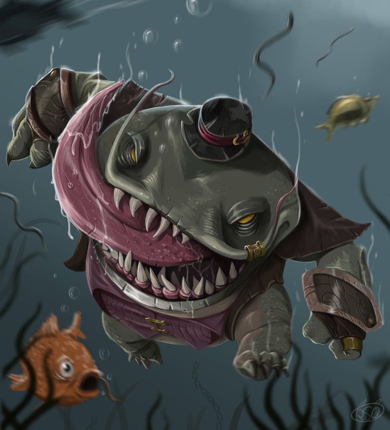 tahm kench wallpaper,anglerfish,fish,illustration,fish,mouth
