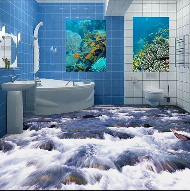 3d wallpaper for bathroom,tile,bathroom,room,aqua,wall