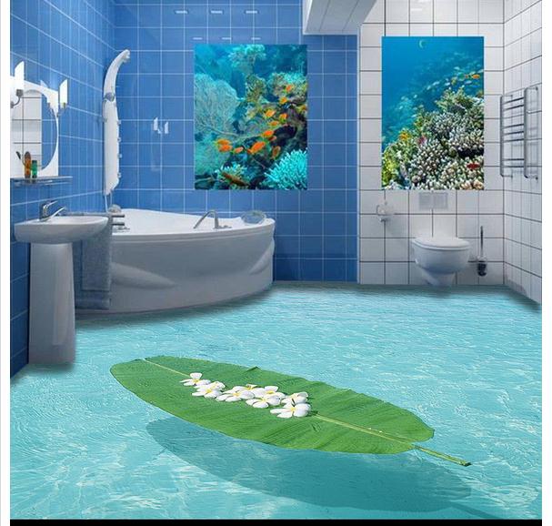 3d wallpaper for bathroom,tile,aqua,bathroom,room,floor