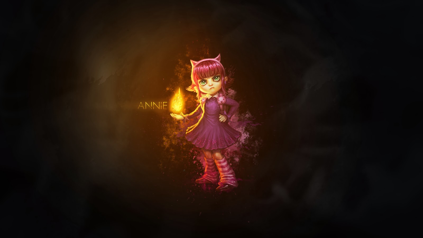 annie lol wallpaper,light,purple,darkness,night,photography