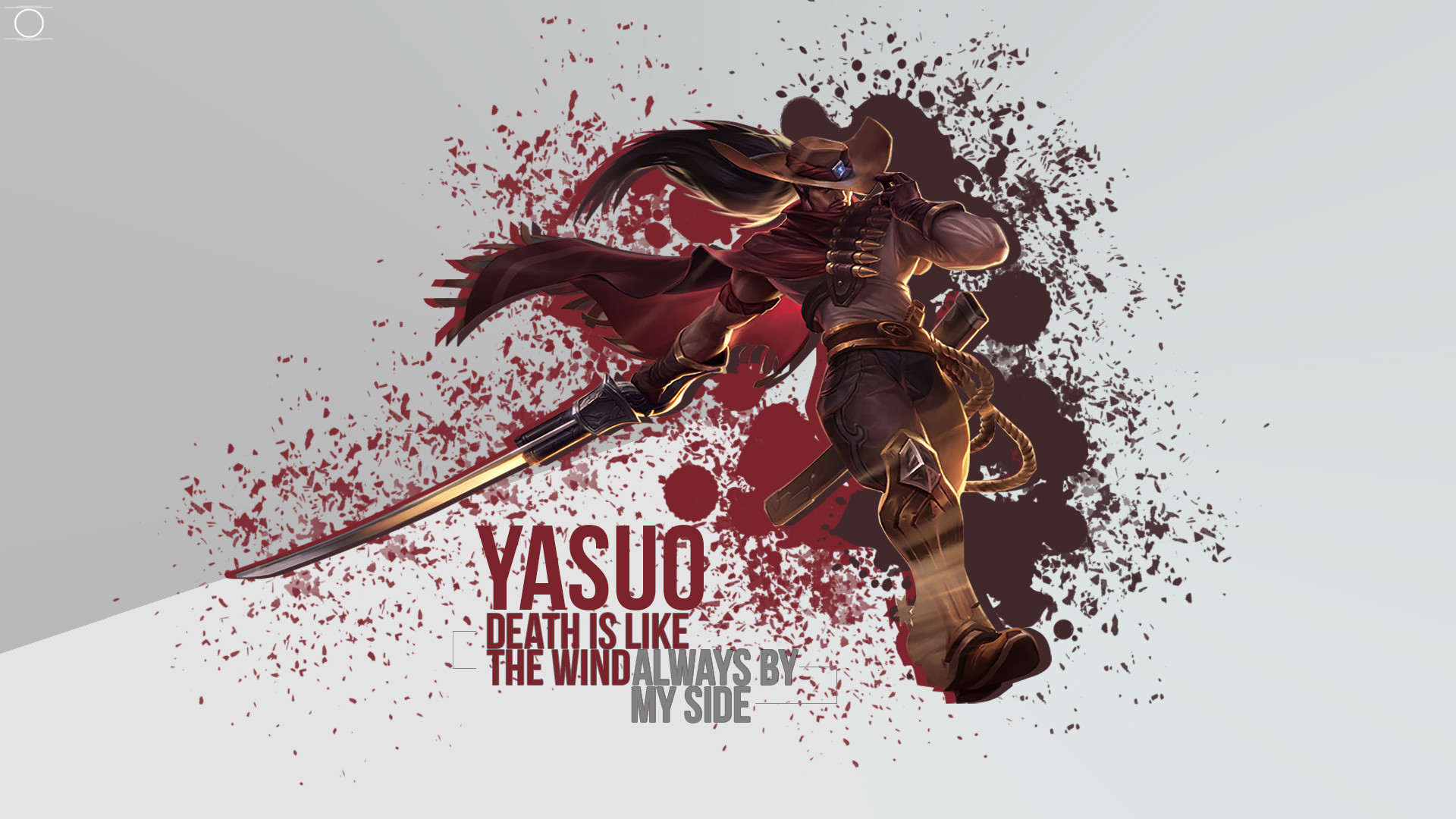 high noon yasuo wallpaper,illustration,font,graphic design,fictional character,graphics