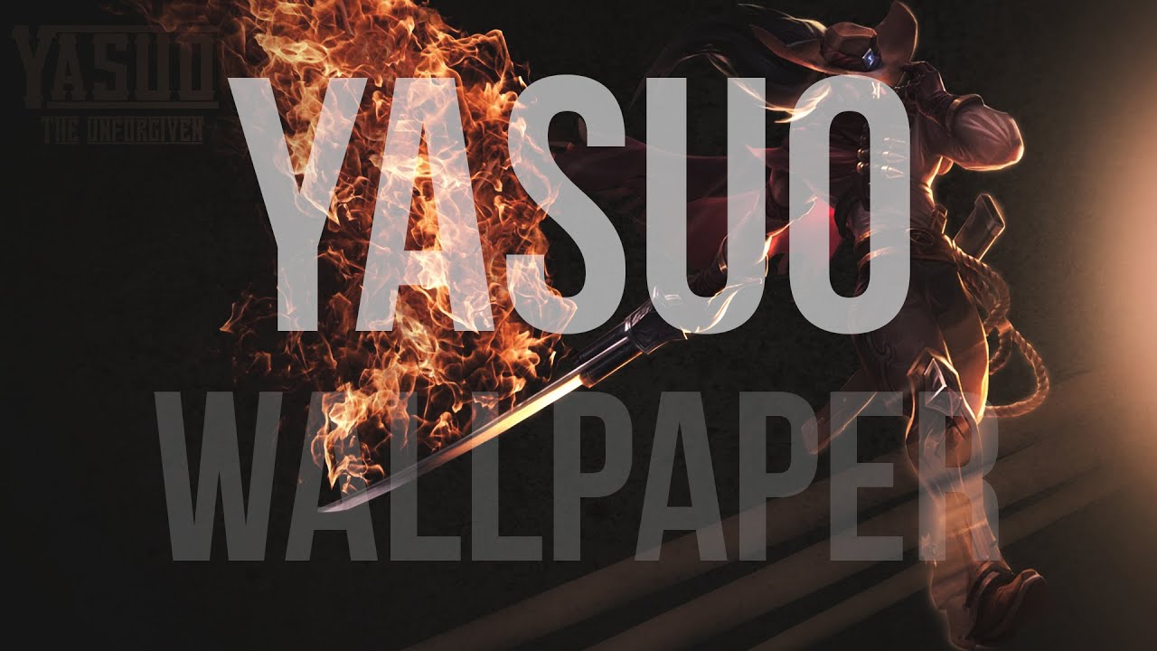 high noon yasuo wallpaper,text,font,logo,graphics,graphic design
